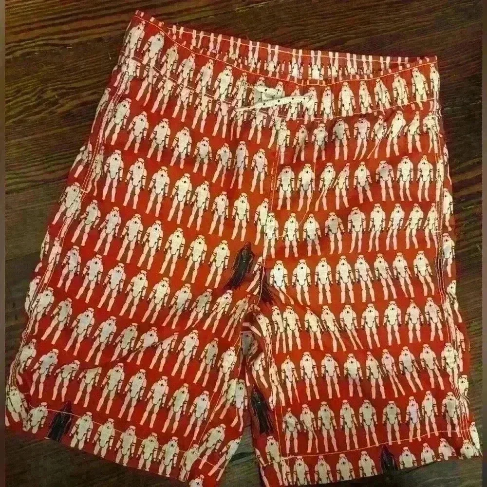 Star Wars Swim Trunks Boys Size Medium The Clone War Swimsuit Shorts Swimwear
